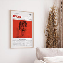 Psycho, Alfred Hitchcock, Retro Movie Poster, Custom Movie Poster 4421166909