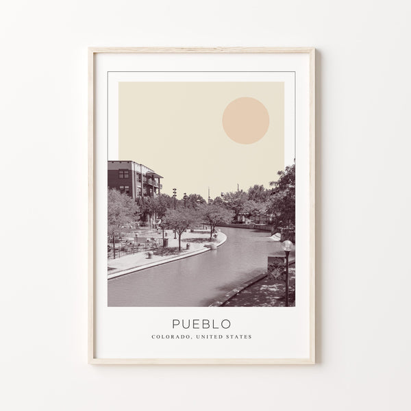 Pueblo Poster Print, Pueblo Travel Poster, Pueblo Minimalistic Wall Art, Pueblo, Colorado, United States 1882437483