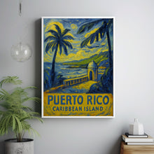 Puerto Rico Travel Poster Wall Art, Puerto Rico Poster, Puerto Rico Caribbean Island Wall Art, Caribbean Travel Print, Travel Gift