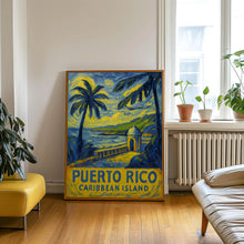 Puerto Rico Travel Poster Wall Art, Puerto Rico Poster, Puerto Rico Caribbean Island Wall Art, Caribbean Travel Print, Travel Gift
