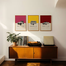 Pulp Fiction Inspire Poster  Car in Movie Poster  Mid Century Modern Poster  Minimalist Poster  Retro Art Print  Classic Movie 1577637082