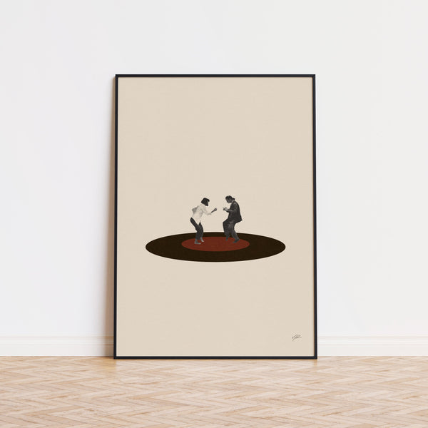 Pulp Fiction Inspired Poster  Minimalist Art Print  Retro Art Print  Wall Art  Housewarming Gift  Vintage Movie Poster 1573895165