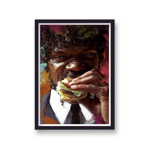 Pulp Fiction Jules Eating Big Kahuna Burger Alternative Movie Poster 1716921742