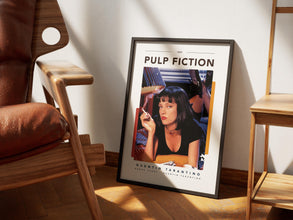 Pulp Fiction Poster, Movie Art Print, Tarantino Films, Wall Decor, Uma Thurman 1890152365
