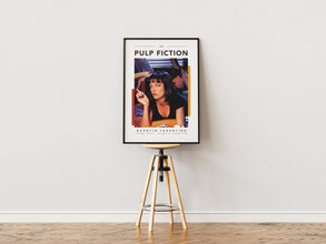 Pulp Fiction Poster, Movie Art Print, Tarantino Films, Wall Decor, Uma Thurman 1890152365