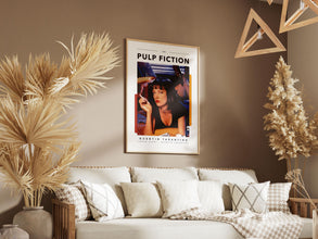Pulp Fiction Poster, Movie Art Print, Tarantino Films, Wall Decor, Uma Thurman 1890152365