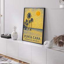 Punta Cana Poster Print, Punta Cana Travel Poster, Punta Cana Van Gogh Style Wall Art, Punta Cana, Dominican Republic