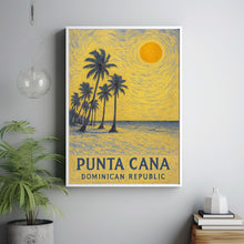 Punta Cana Poster Print, Punta Cana Travel Poster, Punta Cana Van Gogh Style Wall Art, Punta Cana, Dominican Republic