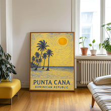 Punta Cana Poster Print, Punta Cana Travel Poster, Punta Cana Van Gogh Style Wall Art, Punta Cana, Dominican Republic