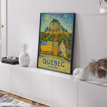 Quebec City Canada Travel Print, Quebec City Poster Print, Quebec Canada Wall Art, Fairmont Le Château Frontenac Wall Decor