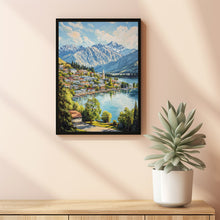 Queenstown Travel Print, Travel Poster of Queenstown, New Zealand Art Lovers Gift