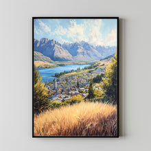 Queenstown Travel Print, Travel Poster of Queenstown, New Zealand Art Lovers Gift 2