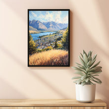 Queenstown Travel Print, Travel Poster of Queenstown, New Zealand Art Lovers Gift 2
