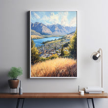 Queenstown Travel Print, Travel Poster of Queenstown, New Zealand Art Lovers Gift 2