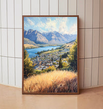 Queenstown Travel Print, Travel Poster of Queenstown, New Zealand Art Lovers Gift 2