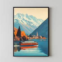 Queenstown Travel Print, Travel Poster of Queenstown, New Zealand Art Lovers Gift 2 3