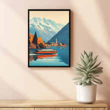 Queenstown Travel Print, Travel Poster of Queenstown, New Zealand Art Lovers Gift 2 3