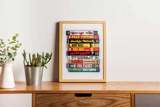 Quentin Tarantino VHS Movie Poster Nostalgic Minimalist Retro Film Wall Art Print Gift 1572308052