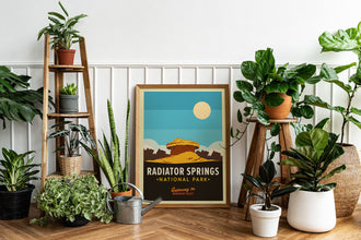 Radiator Springs Travel Poster, Disney CARS Poster, Disney Cars Wall Art, Lightning McQueen Art Print, Retro Print, Disney Art, Disney Gift 1526503647