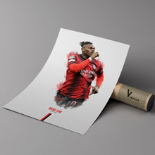 Rafael Leao AC Milan Poster Serie A Football Wall Art 1787336161