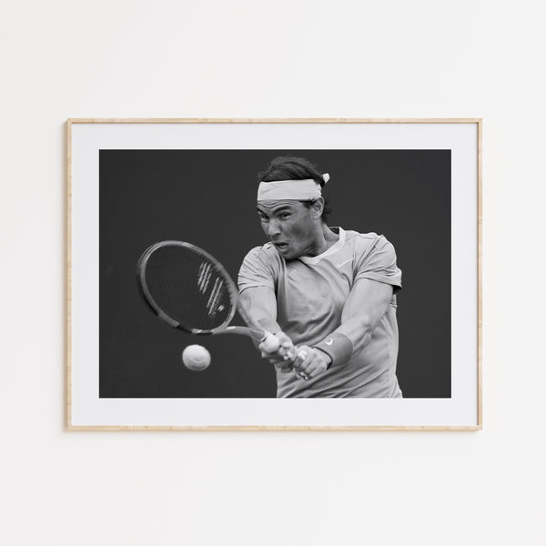 Rafael Nadal Poster, Rafael Nadal Print, Black and White Wall Art,Vintage Wall Art, Photograph Prints, Tennis Gift, ATP Fans, Sport Gift 1783086263