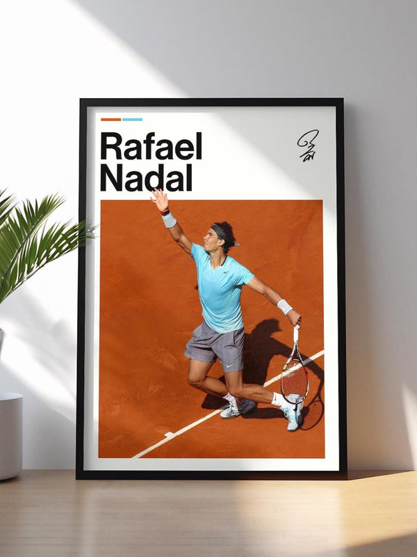 Rafael Nadal Poster, Tennis Wall Art, Framed ATP Print, Sports Decor, Legend Artwork 4401694933
