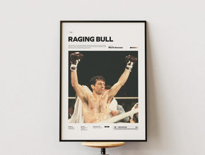 Raging Bull Film Poster, Martin Scorsese's Raging Bull Movie Alternative Poster Print, Robert De Niro Poster Print, Cinematic Room Decor 1872394852