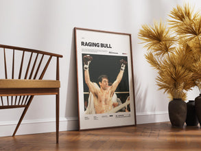 Raging Bull Film Poster, Martin Scorsese's Raging Bull Movie Alternative Poster Print, Robert De Niro Poster Print, Cinematic Room Decor 1872394852