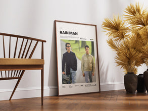 Rain Man Poster, Dustin Hoffman and Tom Cruise Starring Rain Man Print, Barry Levinson's 1988 Movie Rain Man Wall Art, Cinematic Wall Decor 4297660631