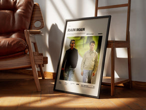 Rain Man Poster, Dustin Hoffman and Tom Cruise Starring Rain Man Print, Barry Levinson's 1988 Movie Rain Man Wall Art, Cinematic Wall Decor 4297660631
