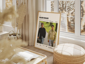 Rain Man Poster, Dustin Hoffman and Tom Cruise Starring Rain Man Print, Barry Levinson's 1988 Movie Rain Man Wall Art, Cinematic Wall Decor 4297660631