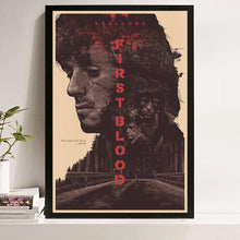 Rambo First Blood Movie Poster, Stallone, Vietnam War Art 1787367490