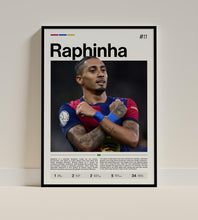 Raphael Dias Belloli Poster, Raphinha Art Print, Soccer Wall Decor, Barcelona Winger, Football Fan Gift 4479315421
