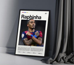 Raphael Dias Belloli Poster, Raphinha Art Print, Soccer Wall Decor, Barcelona Winger, Football Fan Gift 4479315421