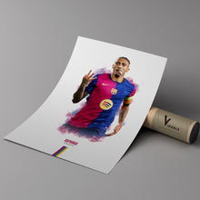 Raphinha FC Barcelona Poster La Liga Football Wall Art 1870208792