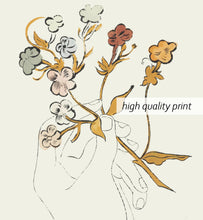 Rare Andy Warhol Flower drawing poster, Andy Warhol Flower Print, Flower Hand poster, Andy Warhol Wall art decor, Warhol Home Decor 1145254205