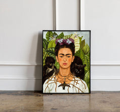 Rare Frida Kahlo Self-Portrait with Thorn Print, Vintage Frida Kahlo Print, Frida Kahlo Poster, Frida Kahlo Exhibition print 1204049907
