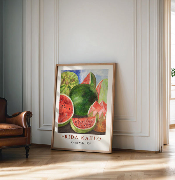 Rare Frida Kahlo Viva La Vida Print, Vintage Frida Kahlo Print, Frida Kahlo Poster, Frida Kahlo Exhibition print 1204052839