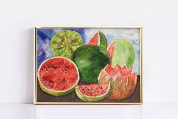 Rare Frida Kahlo Viva La Vida Print, Vintage Frida Kahlo Print, Frida Kahlo Poster, Frida Kahlo Exhibition print, Frida Kahlo Wall Decor 1198221756