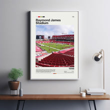 Raymond James Stadium Poster, Tampa Bay Buccaneers Poster Print, NFL Stadium Poster