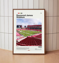 Raymond James Stadium Poster, Tampa Bay Buccaneers Poster Print, NFL Stadium Poster