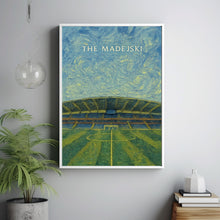 Reading Football Contemporary Art Print, Madejski Stadium Poster Illustration