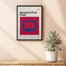 Real Salt Lake Poster, America First Field Stadium Print, Mid Century Modern Soccer Pos-DTV62P