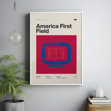 Real Salt Lake Poster, America First Field Stadium Print, Mid Century Modern Soccer Pos-DTV62P