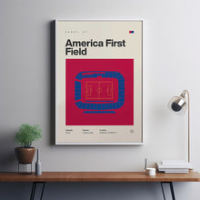 Real Salt Lake Poster, America First Field Stadium Print, Mid Century Modern Soccer Pos-DTV62P