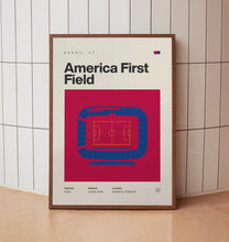 Real Salt Lake Poster, America First Field Stadium Print, Mid Century Modern Soccer Pos-DTV62P