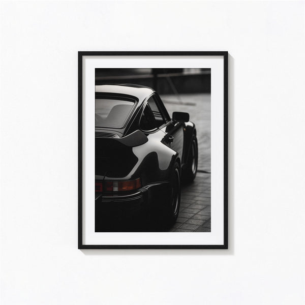 Rear View Porsche 911 Print, Vintage Porsche Black and White Wall Art, Vintage Print, Photography Prints, Museum Quality Photo Art Print 4323579689