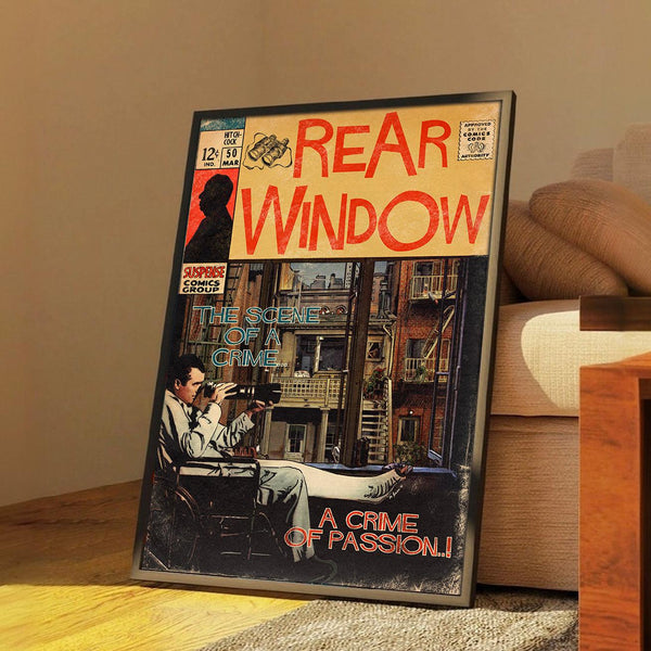 Rear Window Classic Movie Poster  Canvas Wall Art  Retro Film Print  Unframed Wall Decor  Unique Gift Idea 4376370433