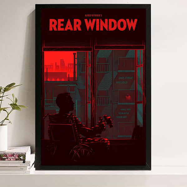 Rear Window Movie Poster Alfred Hitchcock Film, Classic Home Decor 4348387782 - Copy (2)