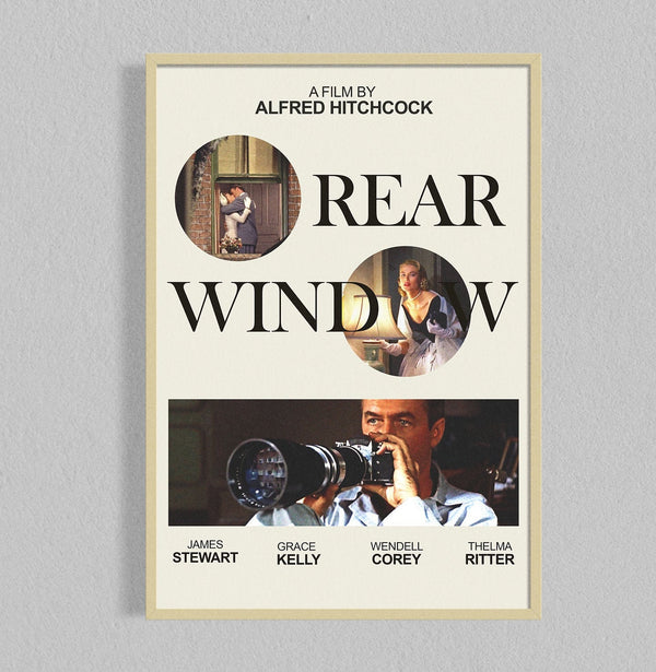 Rear Window Movie Poster  Film Posters  Minimalist Movie Poster  Digital Download  Printable Wall Art Poster 976189535